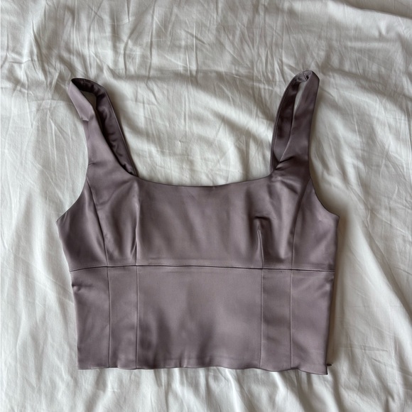 Aritzia Wilfred Shine Bustier - Dove Mauve - Picture 9 of 9